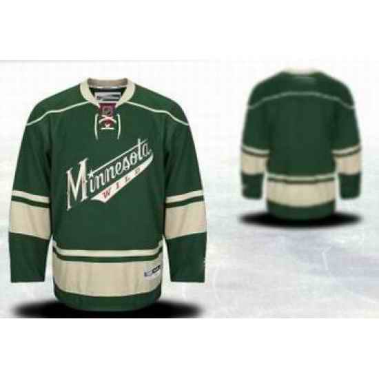 Minnesota Wild blank green hockey jersey